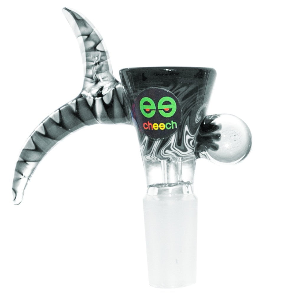 Cheech Glass Accessories Black Wig Wag Double Horn Bowl