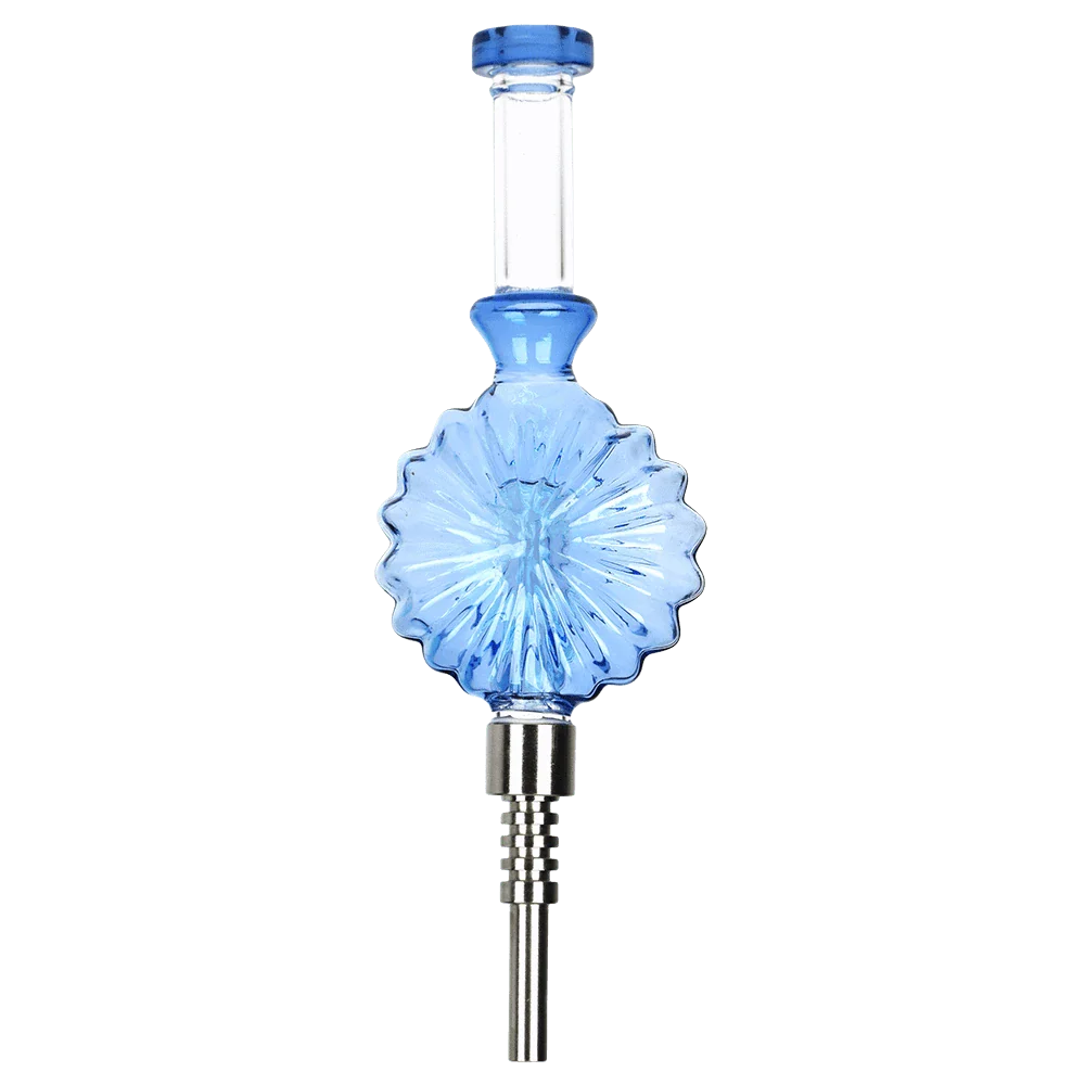 Pulsar Accessories Blue Art Deco Round Dab Straw