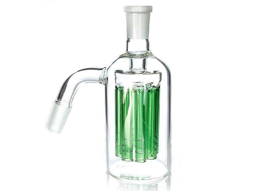 Green 14mm, 45 Ash Catcher Fat Buddha Glass