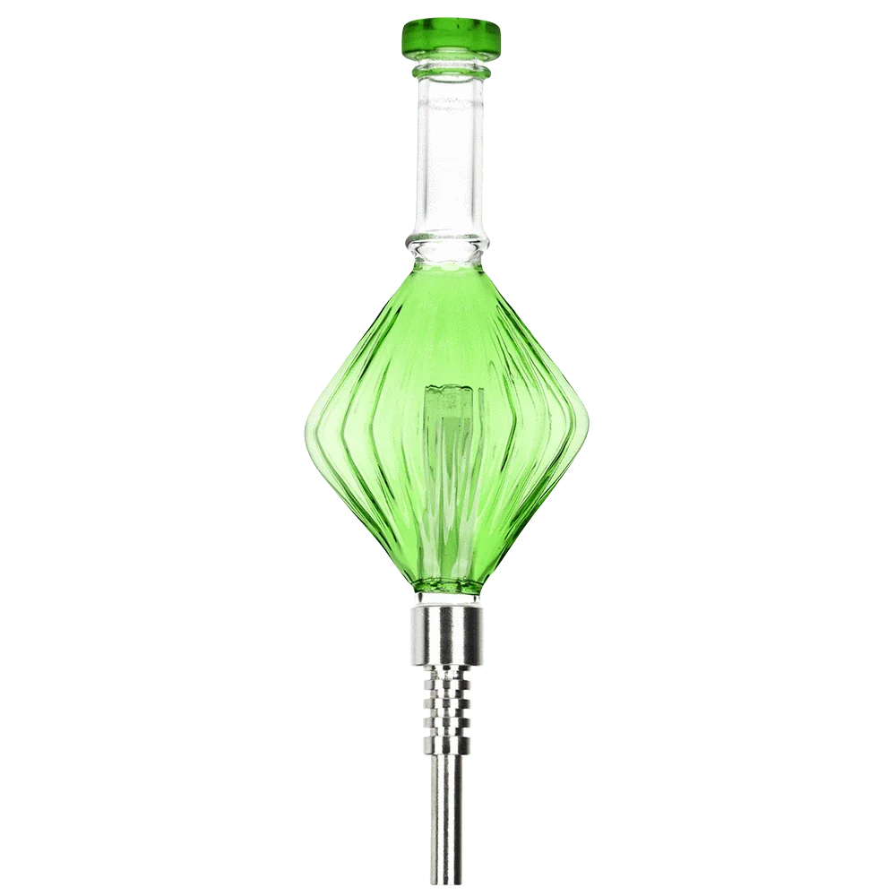 Pulsar Accessories Green Art Deco Diamond Dab Straw