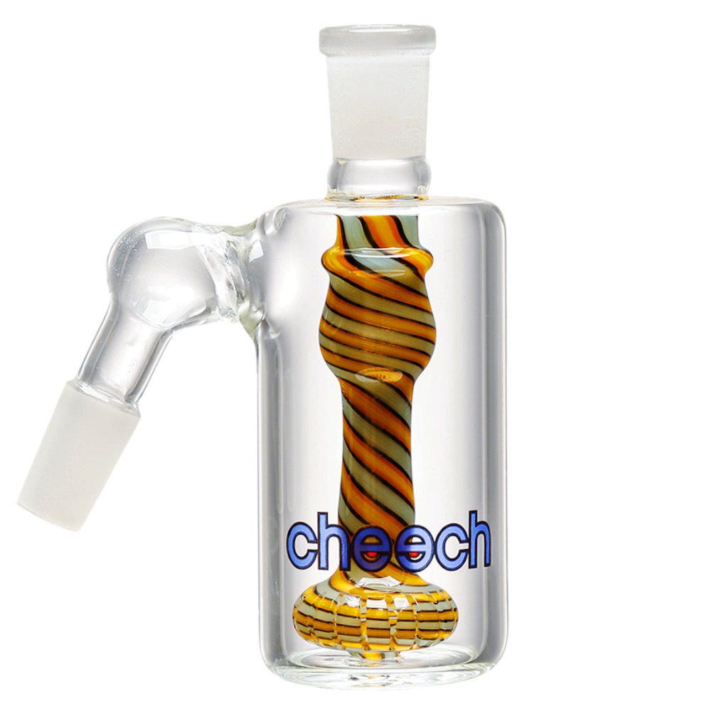 Cheech Glass Accessories Yellow Worked Swirl Ash Catcher