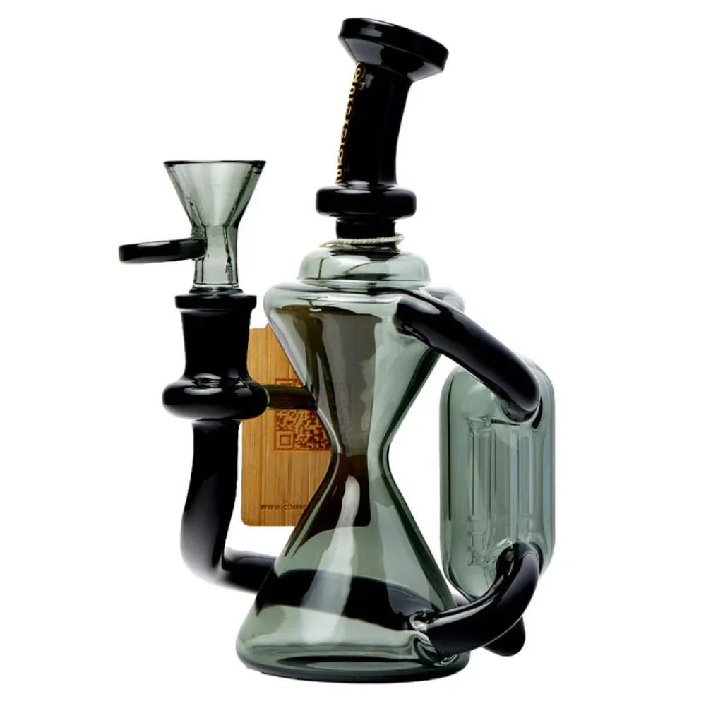 Cheech Glass Black Tree Perc Recycler Water Pipe