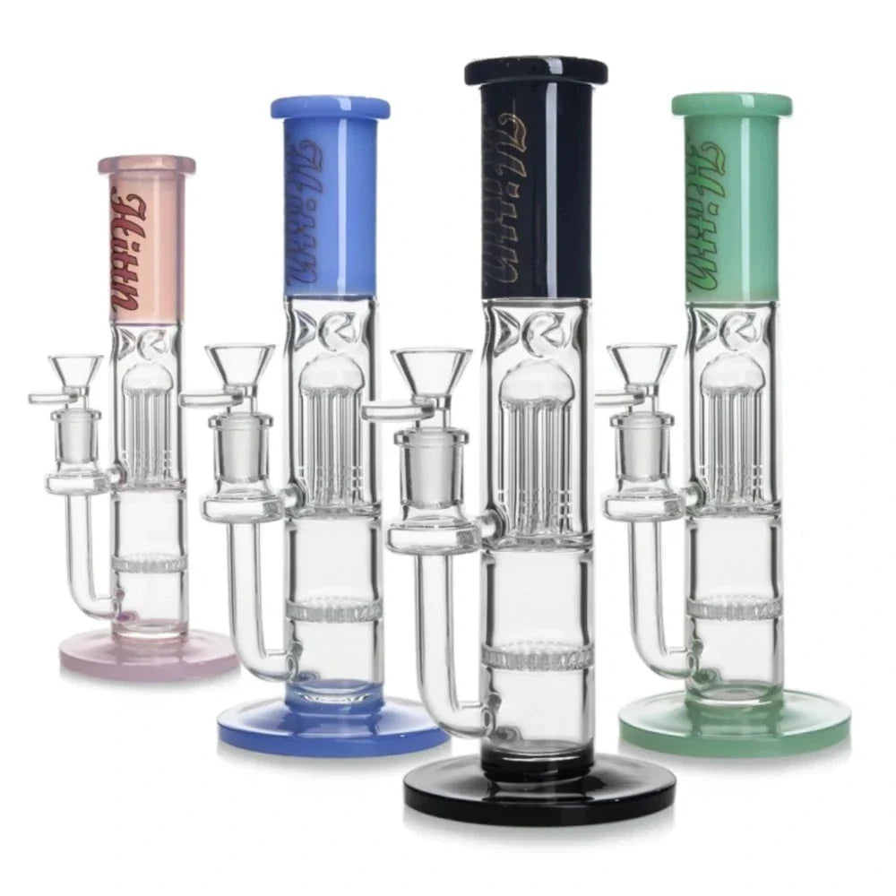 HITTN Bong 10in Double Perc Bong