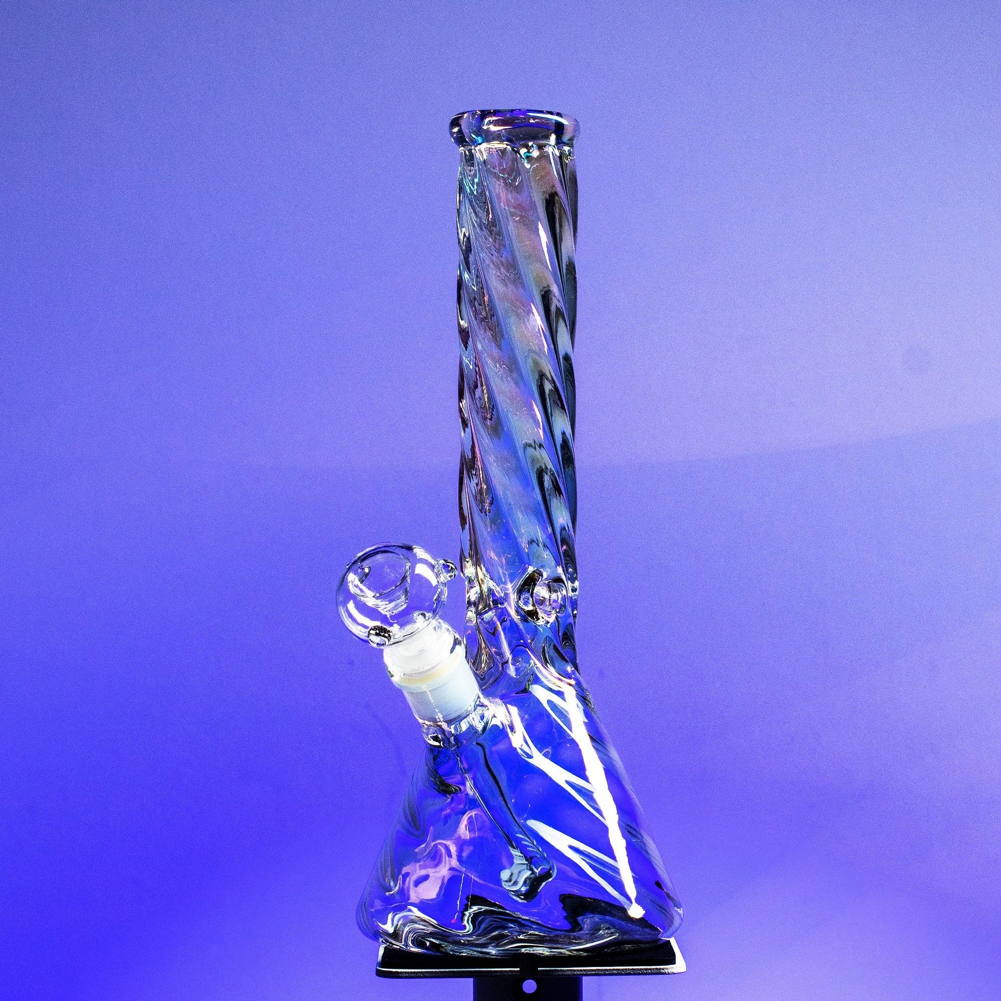 Fat Buddha Glass Bong 12" Electro Twist Beaker Bong