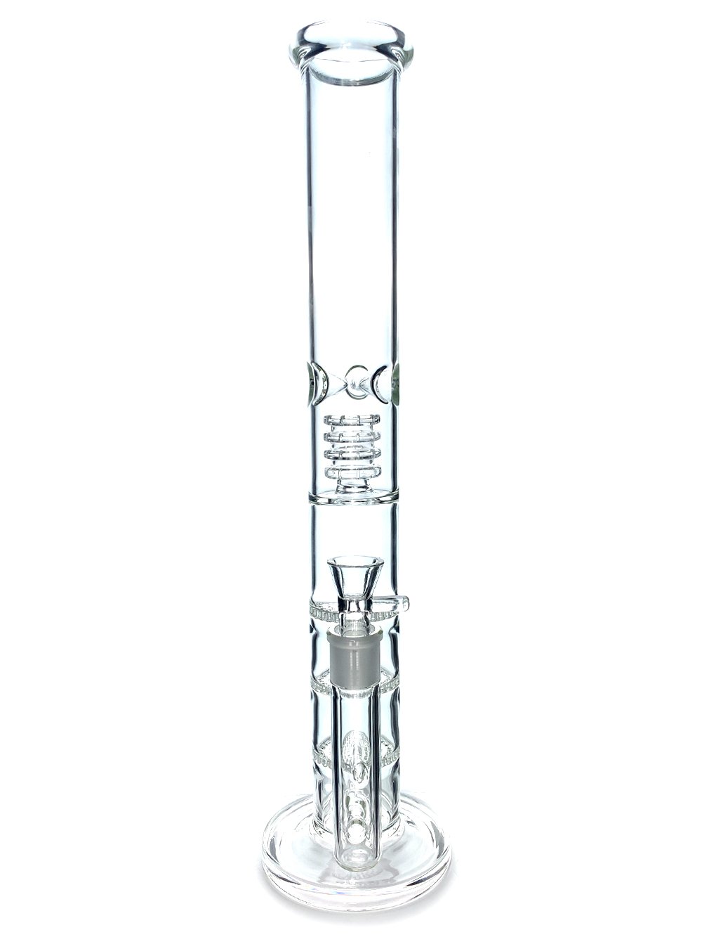 Fat Buddha Glass Bong 18" Quadruple Percolator Bong