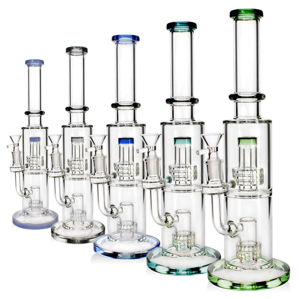 Fat Buddha Glass Bong 2 Chamber Matrix Bong