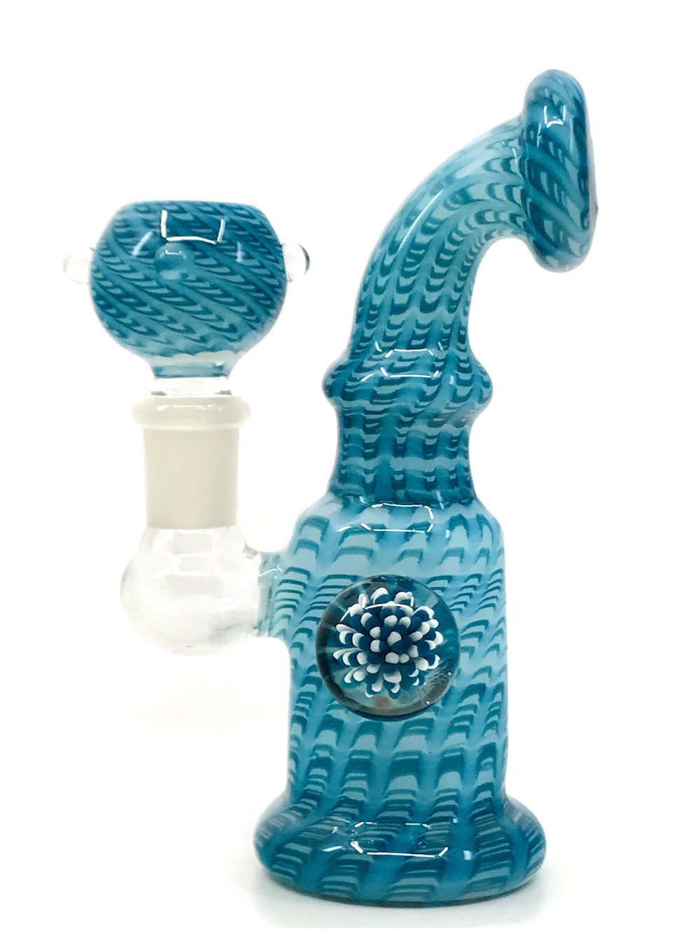 Wrap Rake Marble Bong Fat Buddha Glass