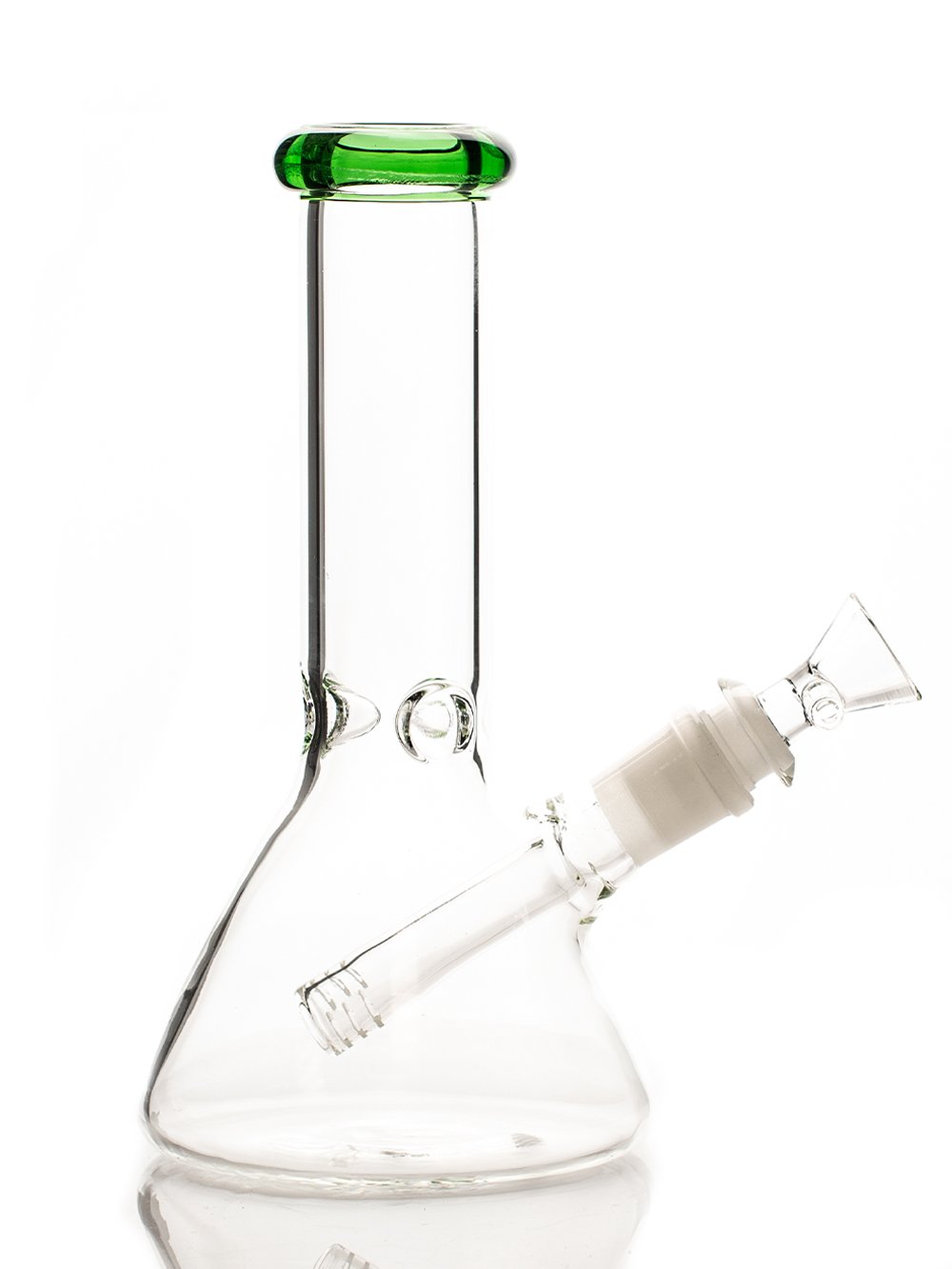 Green 8" Beaker Bong Fat Buddha Glass Bong
