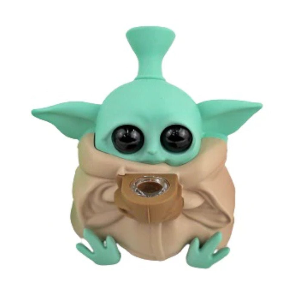 Fat Buddha Glass Bong Baby Yoda Bubbler