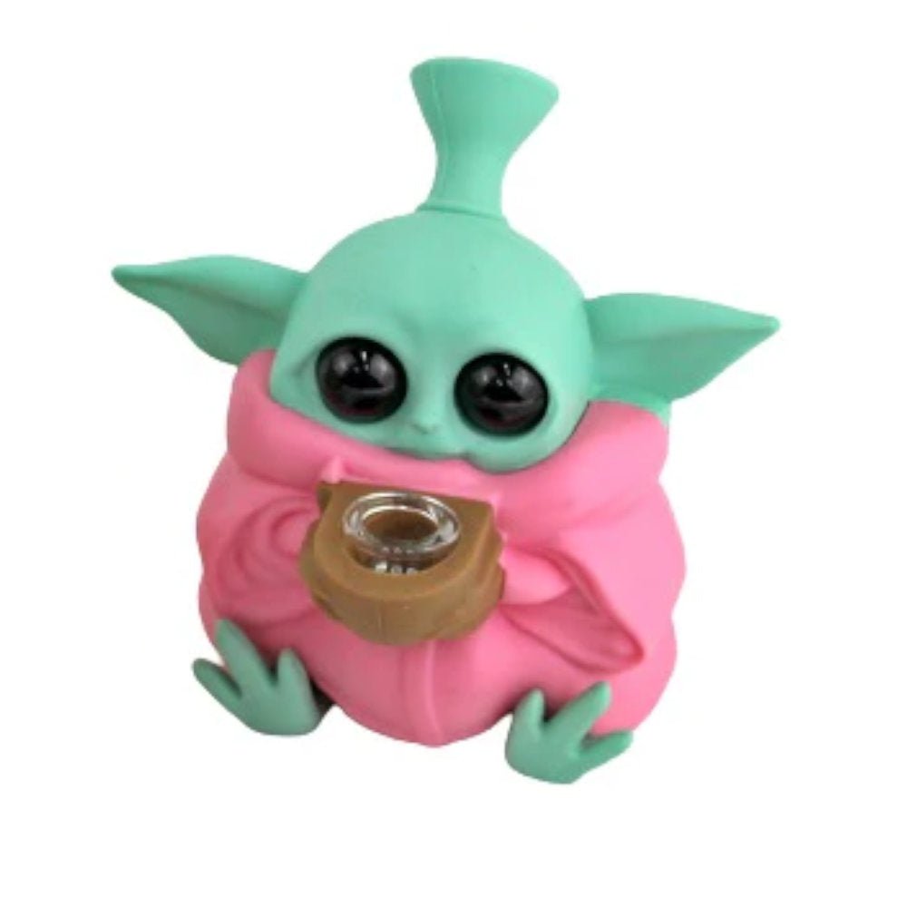 Fat Buddha Glass Bong Baby Yoda Bubbler