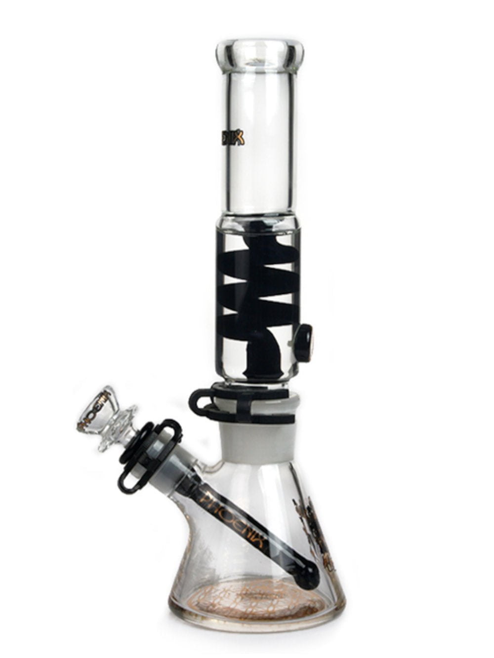 Phoenix Bong Black Freezable Glass Bong