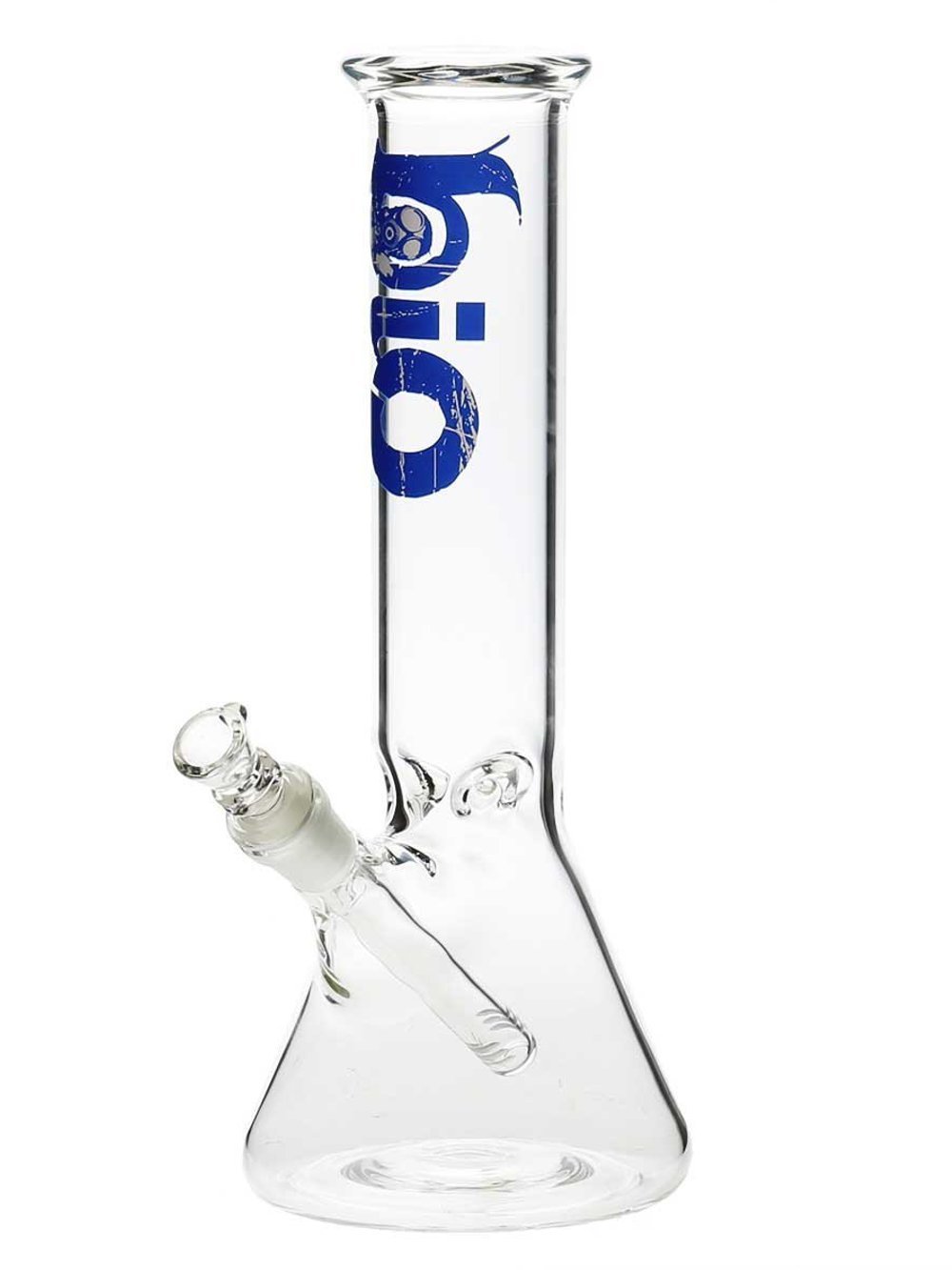 Blue Bio Beaker Bong w/Ice Catcher fat Buddha Glass