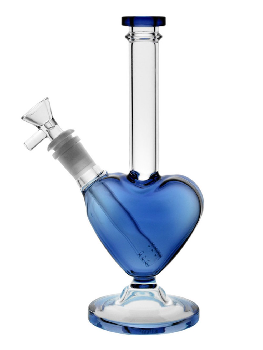 Colourful Heart Shaped Bongs Fat Buddha Glass