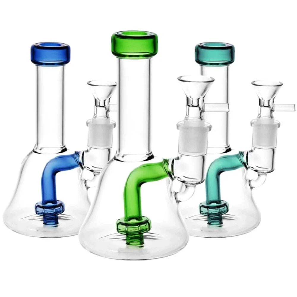 Fat Buddha Glass Bong Blue Mini Bell Bong