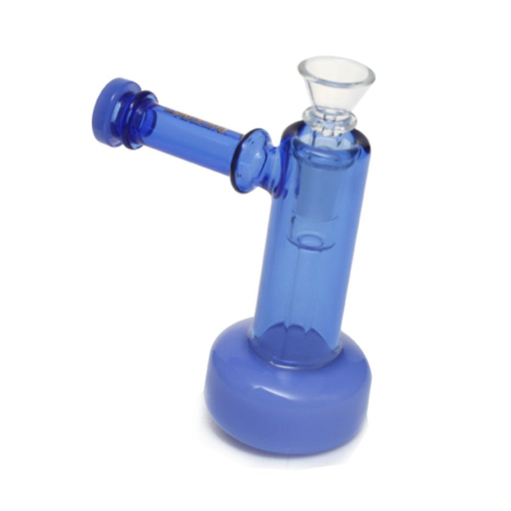 Fat Buddha Glass Bong Blue Showerhead Perc Bubbler
