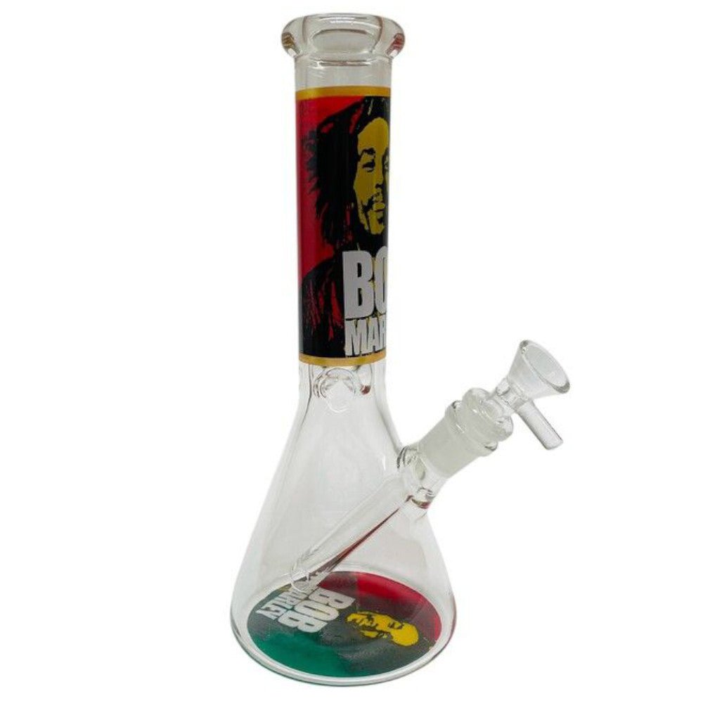 Fat Buddha Glass Bong Bob Marley Beaker Bong