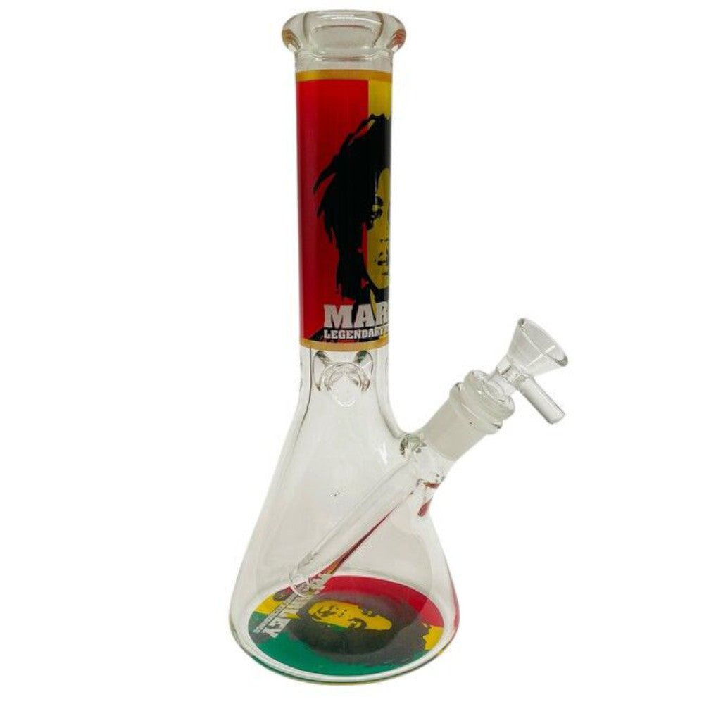 Fat Buddha Glass Bong Bob Marley Beaker Bong