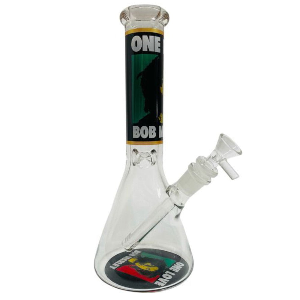 Fat Buddha Glass Bong Bob Marley Beaker Bong