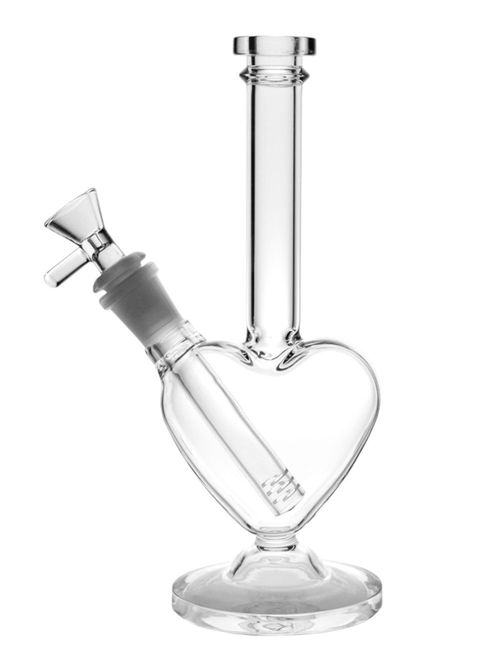 Colourful Heart Shaped Bongs Fat Buddha Glass