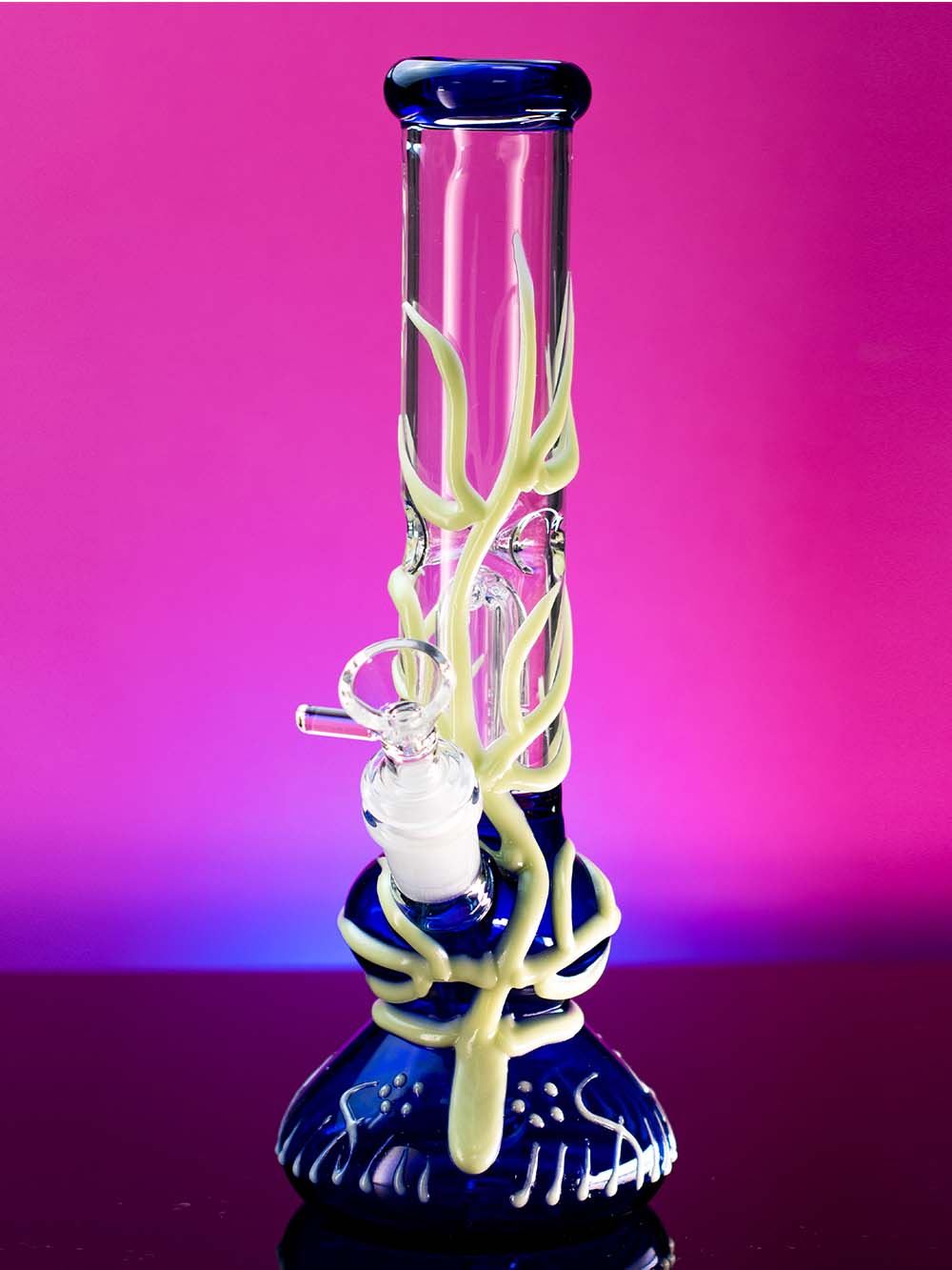 Fat Buddha Glass Bong Glow in the Dark Bong