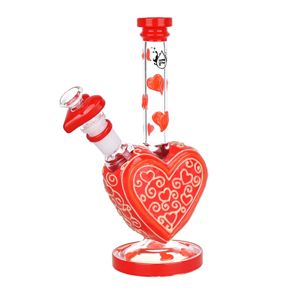 Pulsar Bong Glow in the Dark Heart Bong