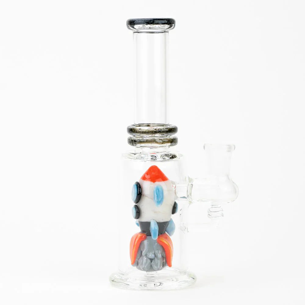 Empire Glassworks Bong Glow in the Dark Rocket Ship Bong