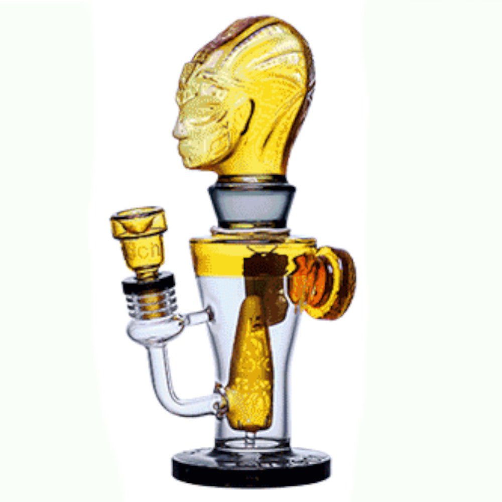 Cheech Glass Bong Gold The Cheeky Child Bong