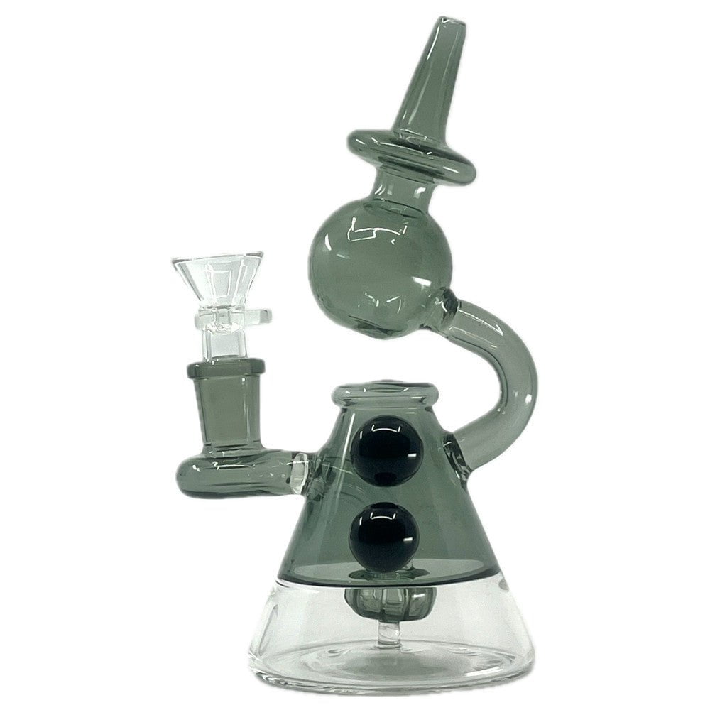 Fat Buddha Glass Bong Gray Scope Mini Bong