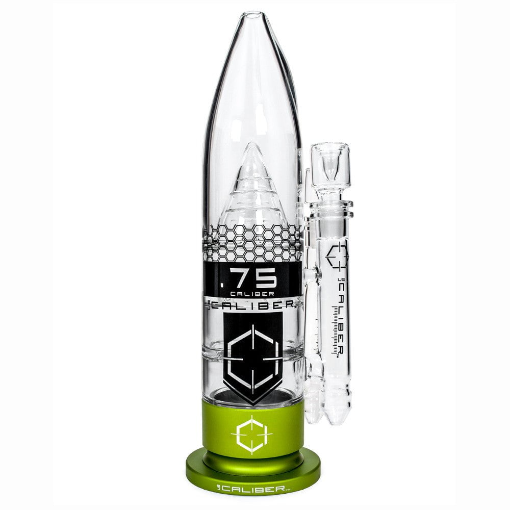 US Caliber Bong Green 75 Caliber Glass Bong