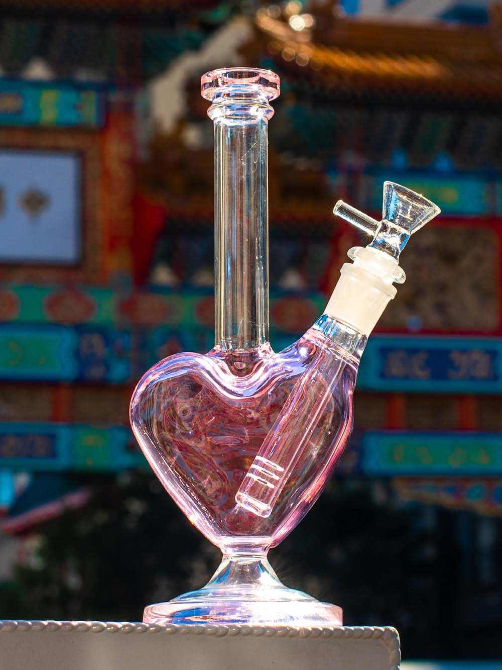 Fat Buddha Glass Bong Heart Bong
