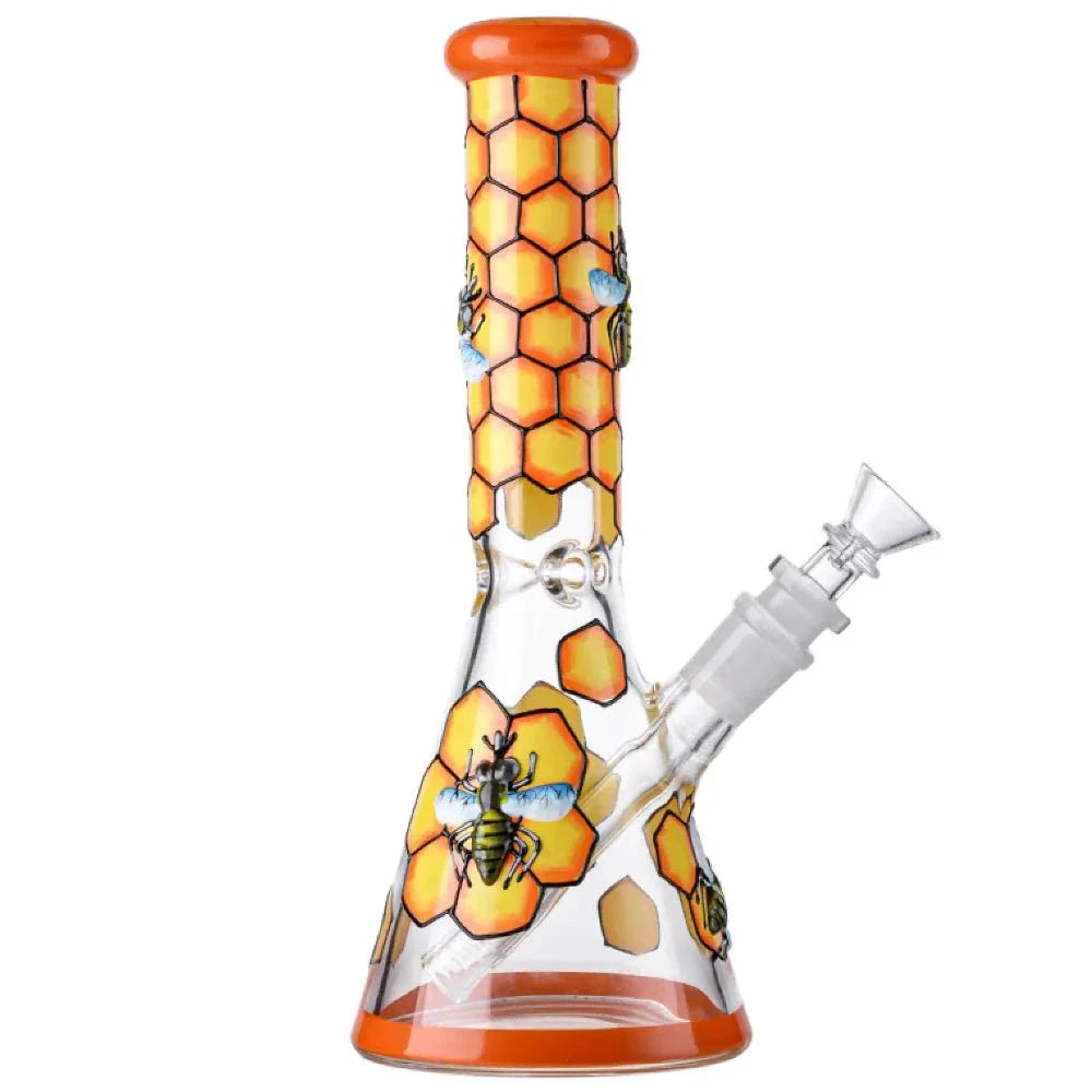 Fat Buddha Glass Bong Honeybee Beaker Bong