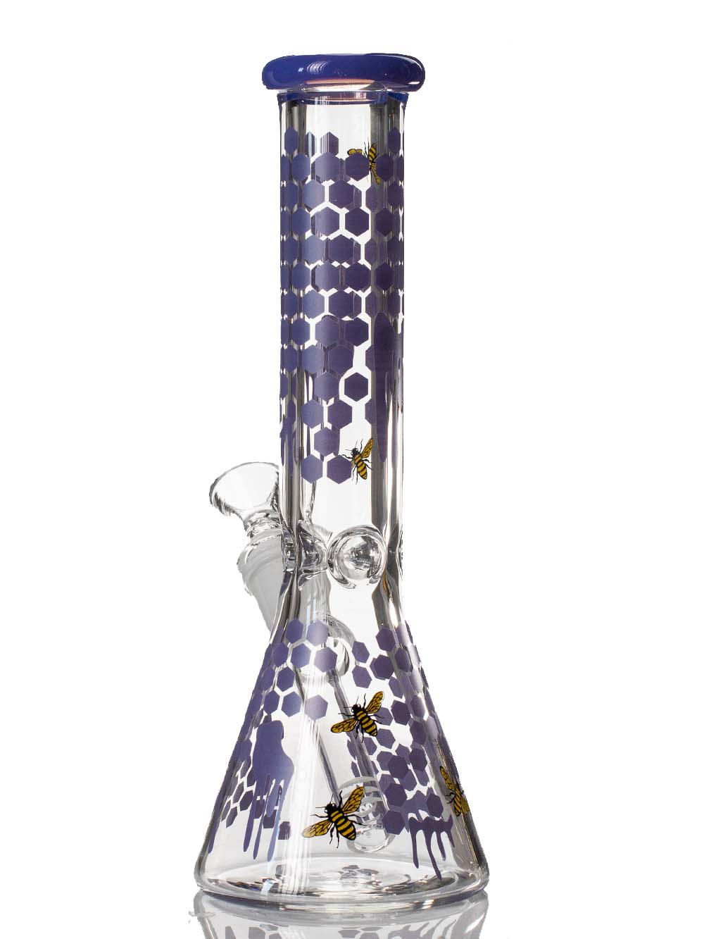 Honeycomb Beaker Bong Fat Buddha Glass