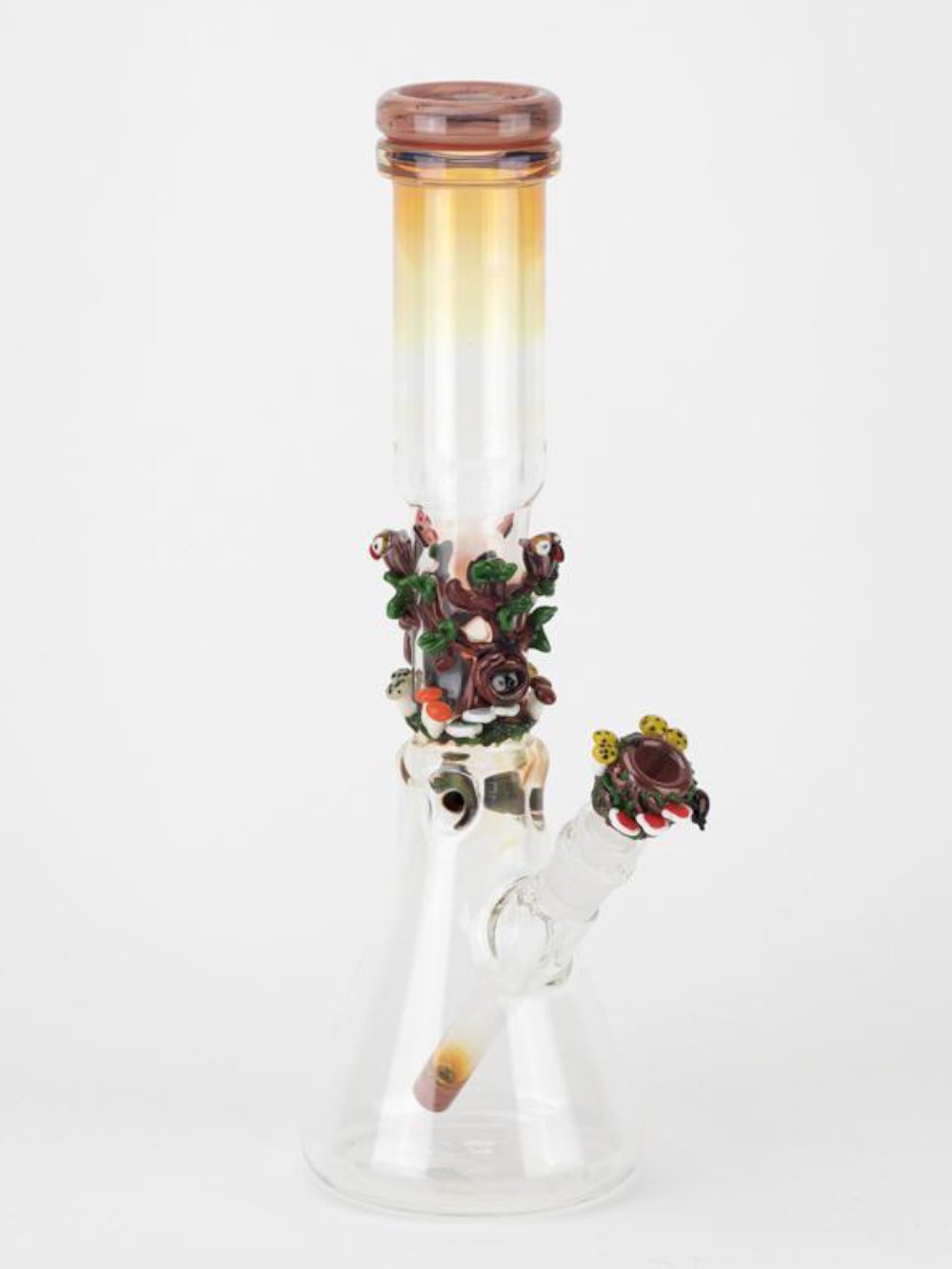 Hooties Forest Beaker Bong Fat Buddha Glass