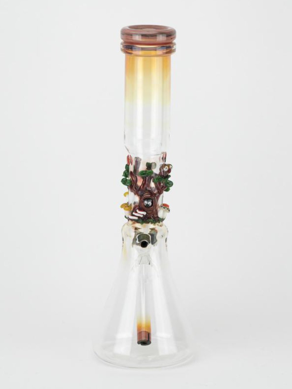 Hooties Forest Beaker Bong Fat Buddha Glass