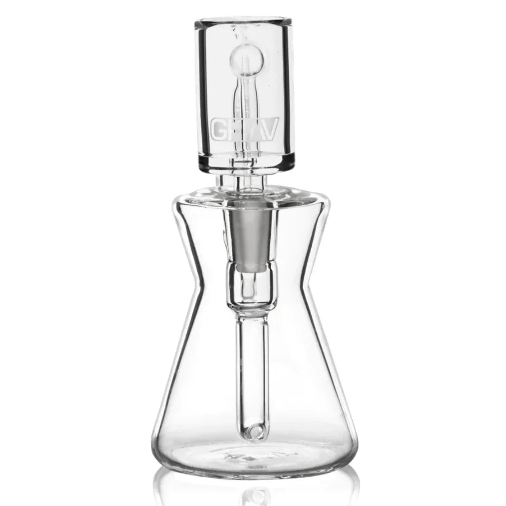 Grav Bong Hourglass Pocket Bubbler Rig