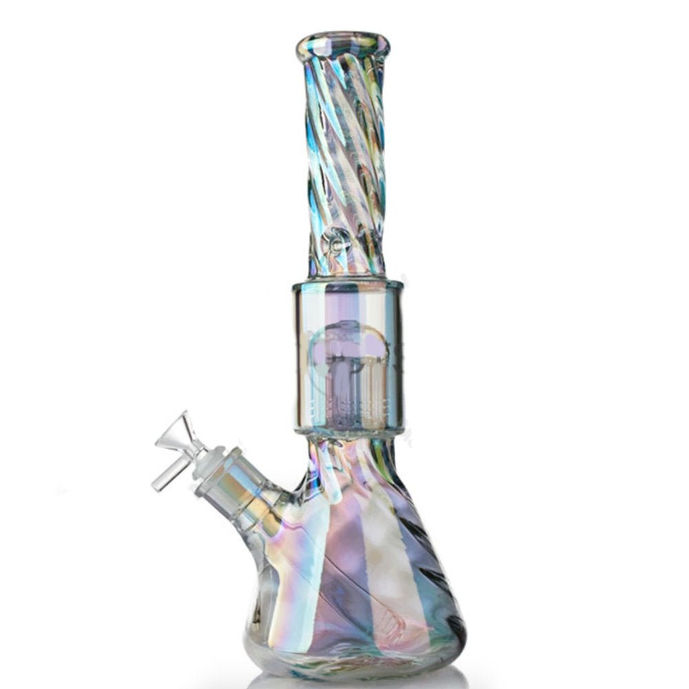 Fat Buddha Glass Bong Iridescent Perc Bong