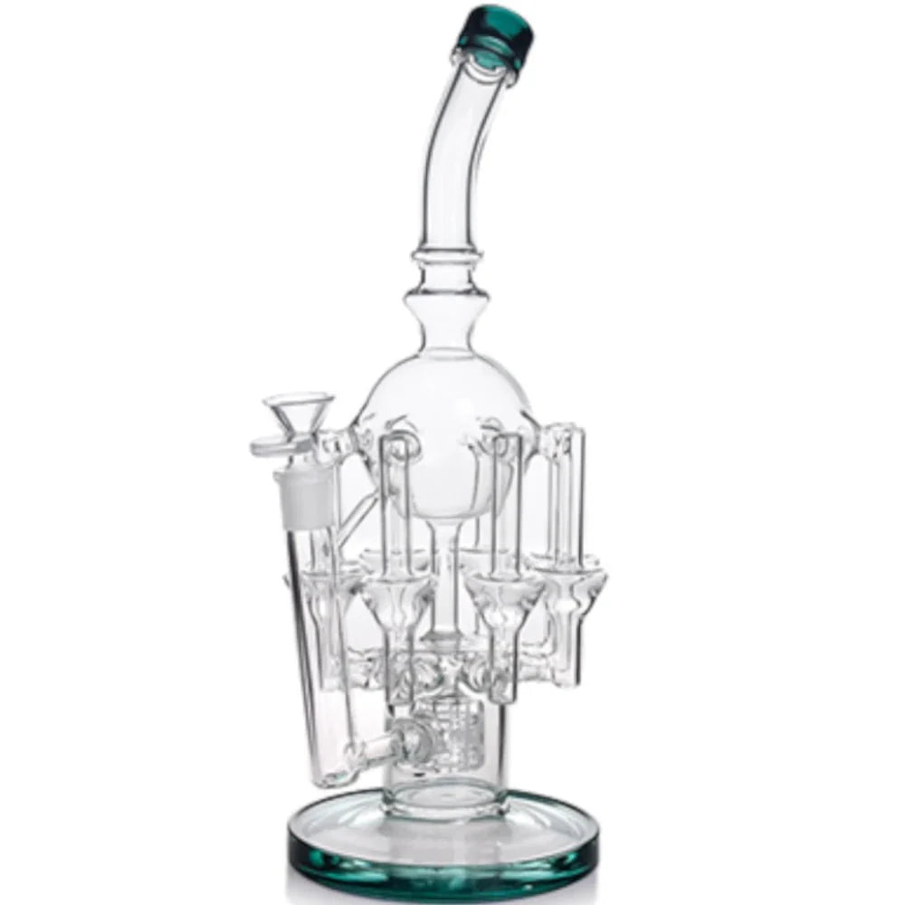 Fat Buddha Glass Bong Matrix Recycler Bong