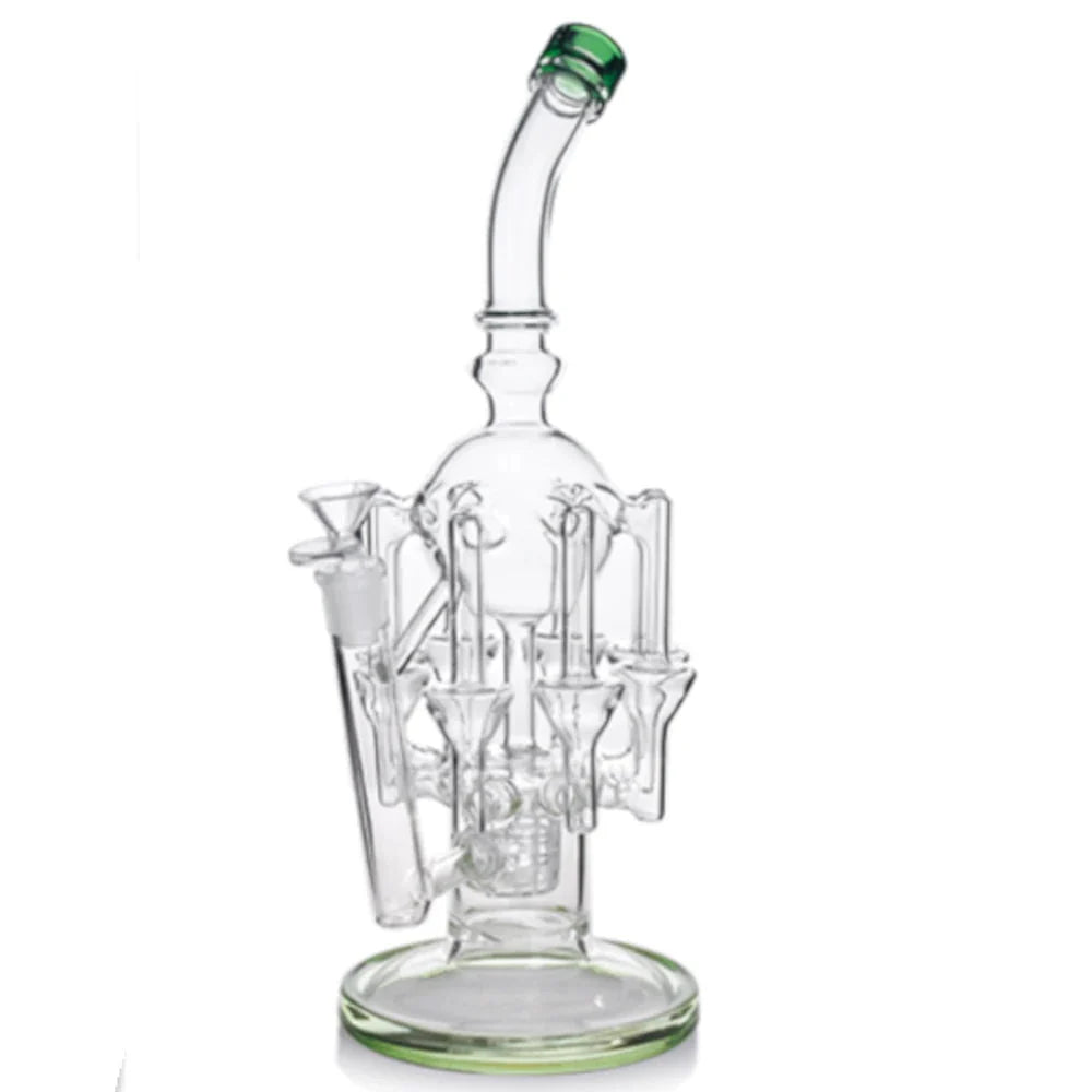 Fat Buddha Glass Bong Matrix Recycler Bong