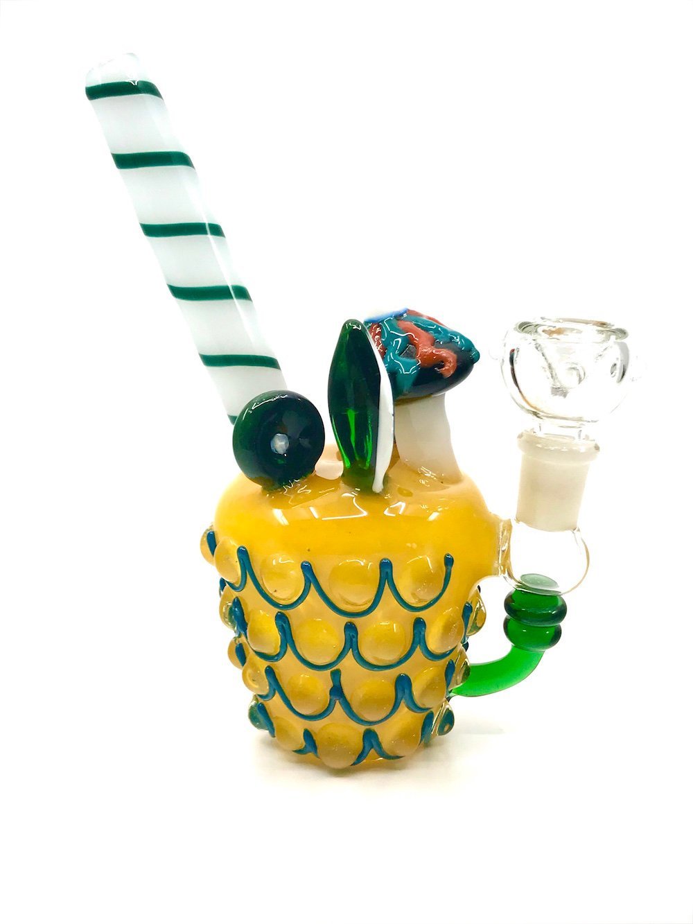 Pineapple Express Mini Ring Fat Buddha Glass