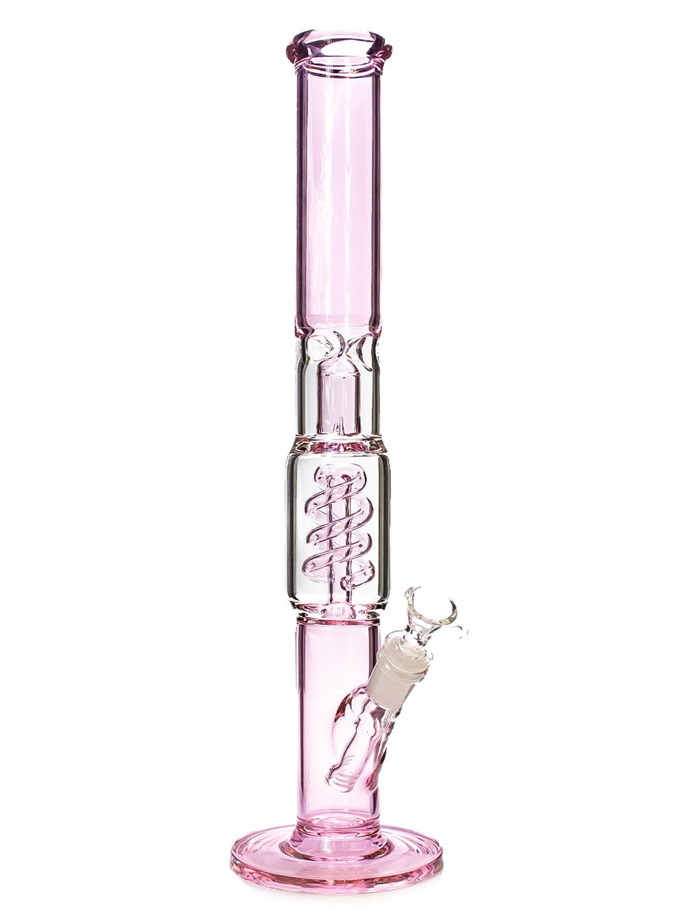 Fat Buddha Glass Bong Pink Twist Bong