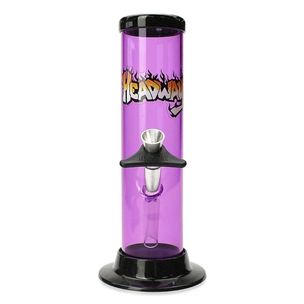 Fat Buddha Glass Bong Purple 8 Inch Plastic Straight Bong