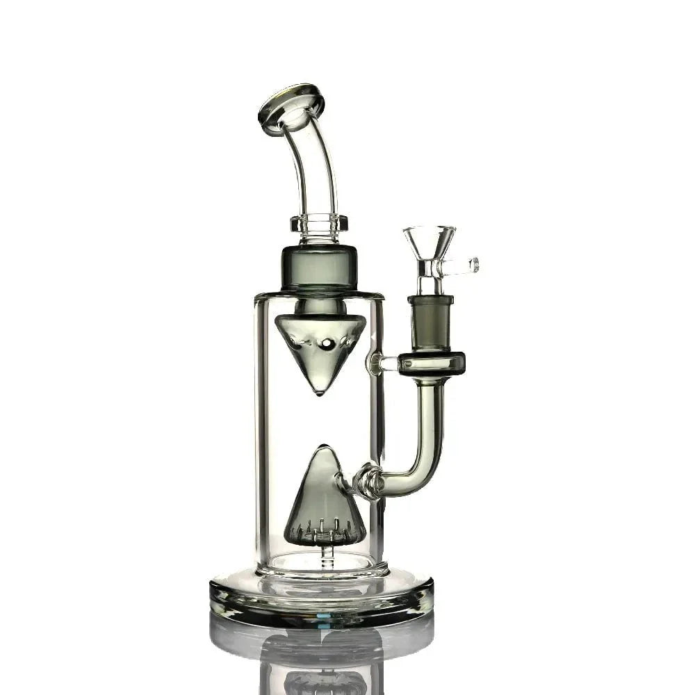 Fat Buddha Glass Bong Pyramid Perc Water Pipe