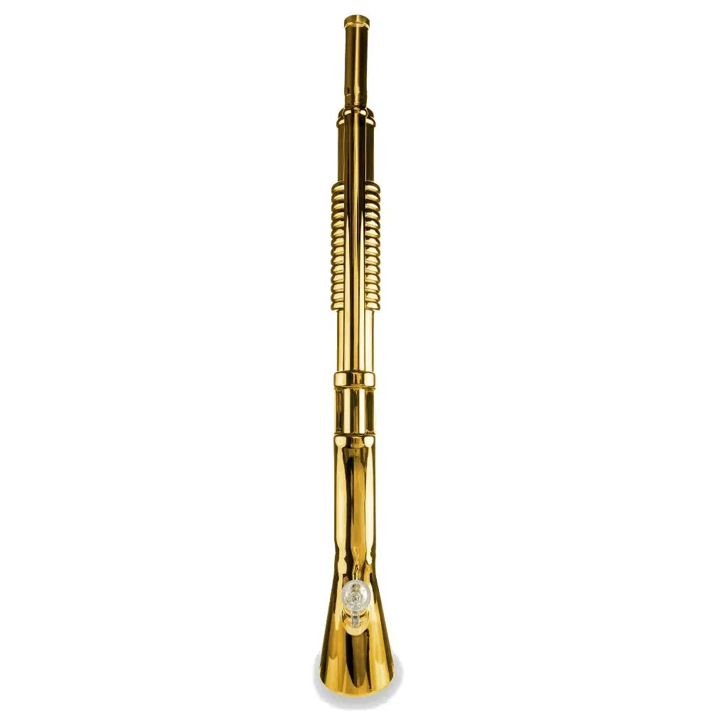 Biohazard Bong Shotgun Bong with Wood Base
