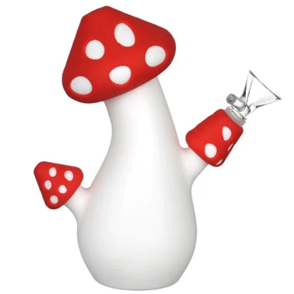 Fat Buddha Glass Bong Silicone Mushroom Bong