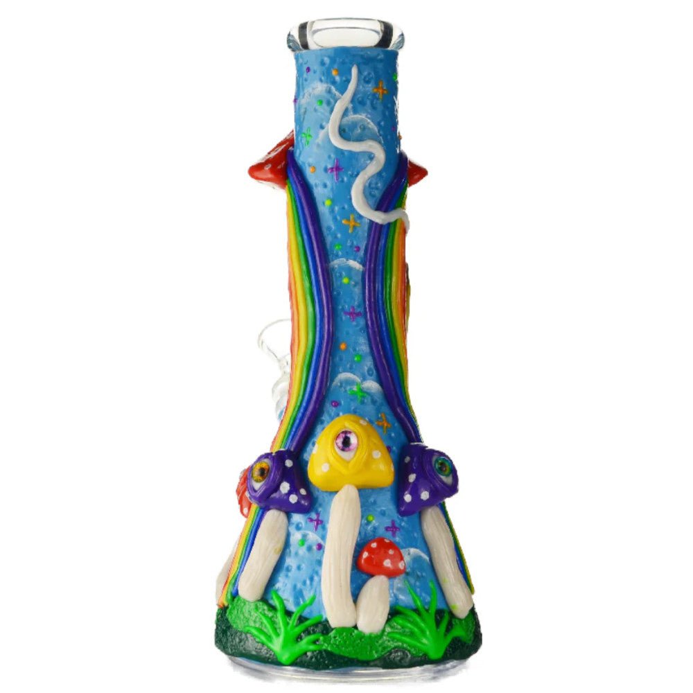 Fat Buddha Glass Bong Skull Mushroom Bong