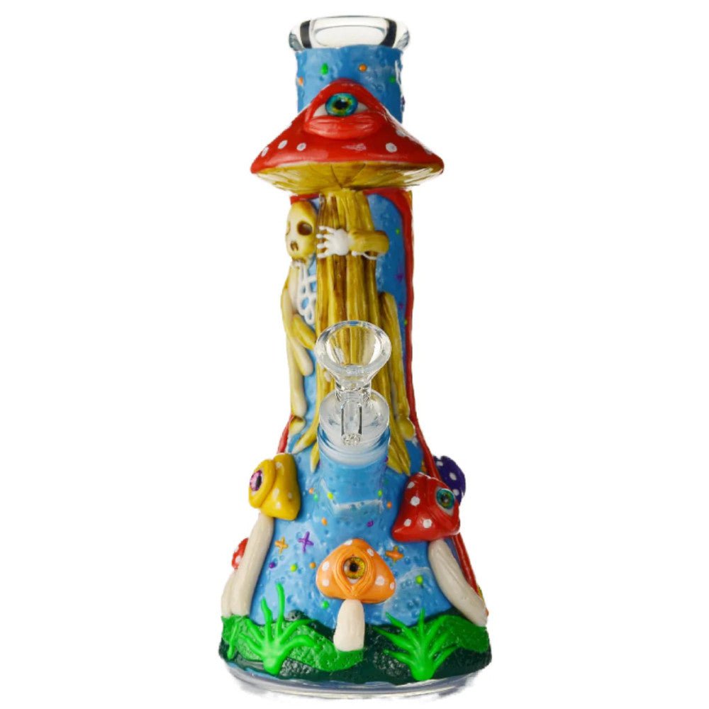 Fat Buddha Glass Bong Skull Mushroom Bong