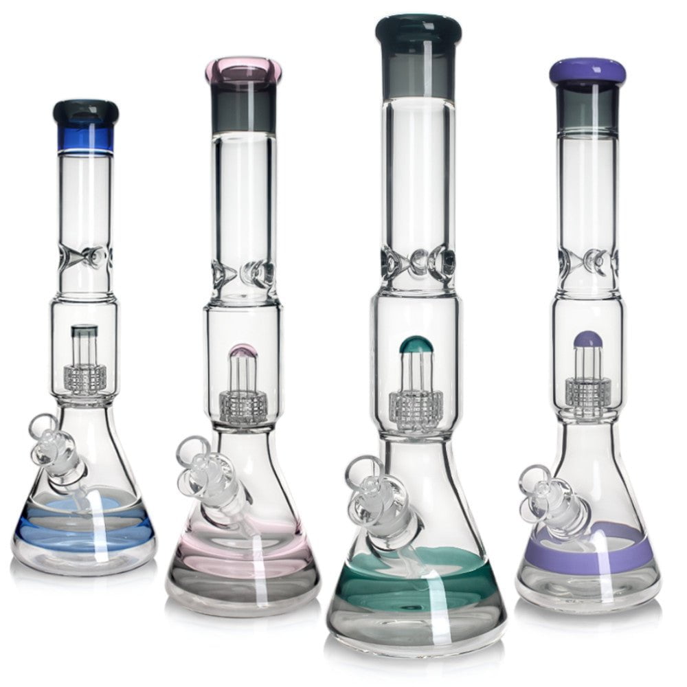 Fat Buddha Glass Bong Thick Matrix Beaker Bong