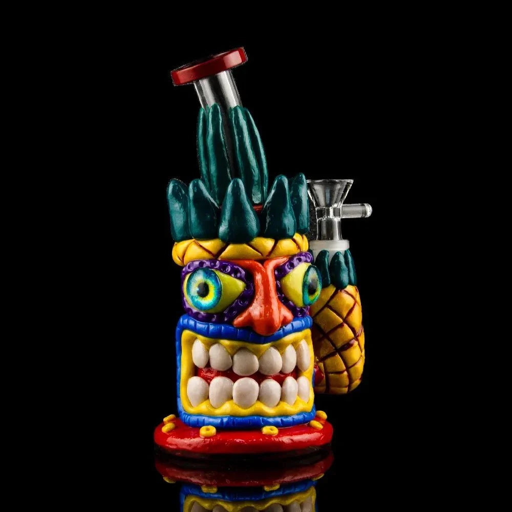Fat Buddha Glass Bong Tiki Coconut Bong