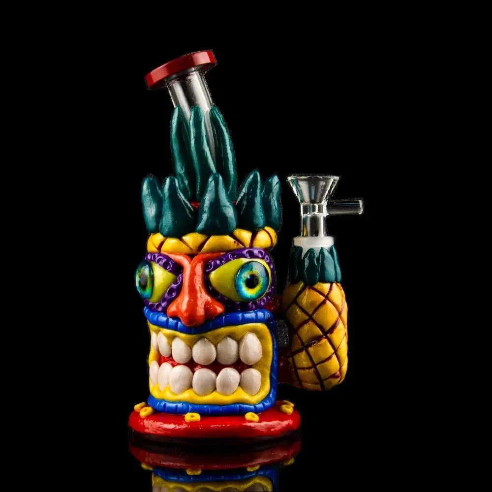 Fat Buddha Glass Bong Tiki Coconut Bong