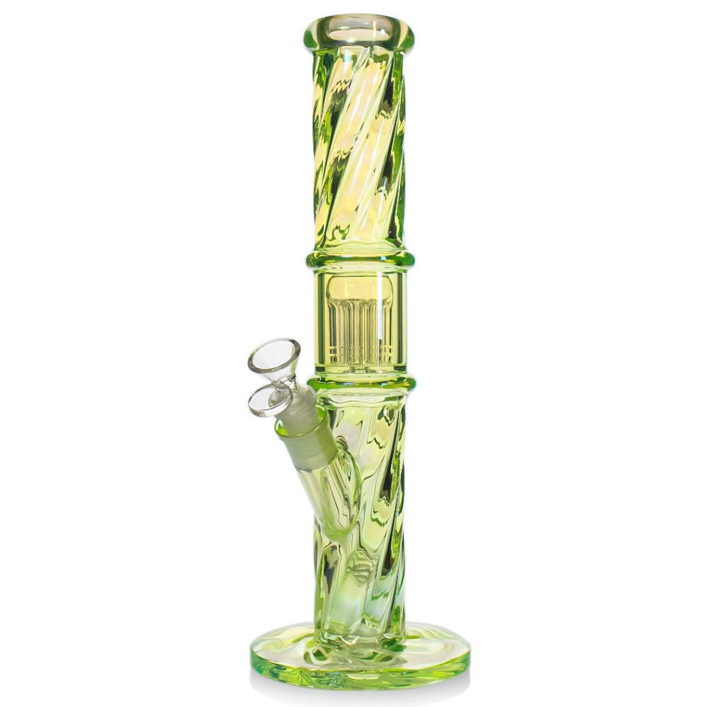 Fat Buddha Glass Bong Twisted Tree Straight Tube